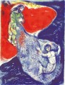 Quand Abdullah a mis le filet à terre contemporain Marc Chagall